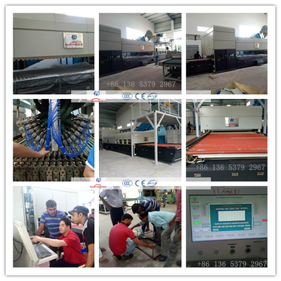 China Combined Flat &amp; Bend Glass Toughening machine / GlassTempering Furnace supplier