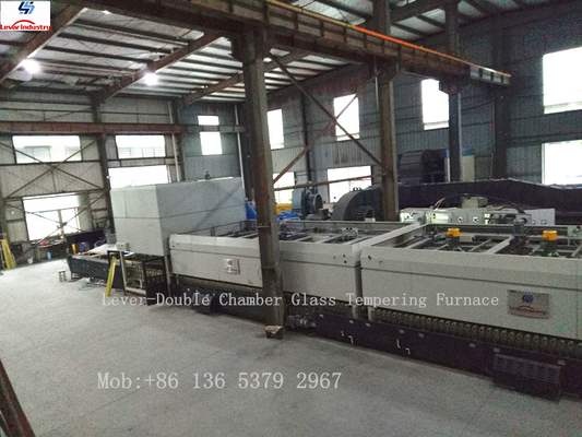China LV-DTF Sereis Double Heating Chamber Glass Toughening machine / Glass Tempering Furnace supplier