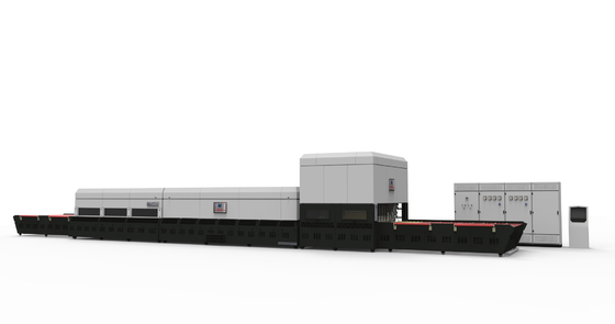 China LV-TB-J Series J-Shape Bending Glass Tempering Furnace supplier