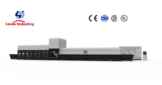 China Lever Factory Directly Sell Continuous Single Bending Glass Tempering furnace supplier