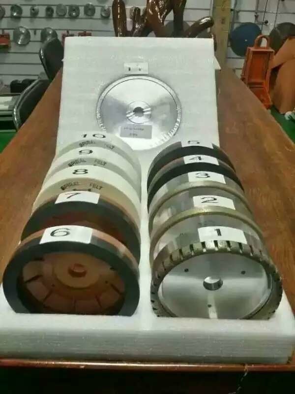 Full sets Glass Grinding Wheels for Bevelling / Straight Eger/ Doulbe