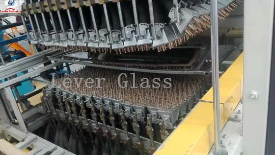 Automotive Rear Glass Tempering Furnace / double curvature glass with moulds pressing supplier